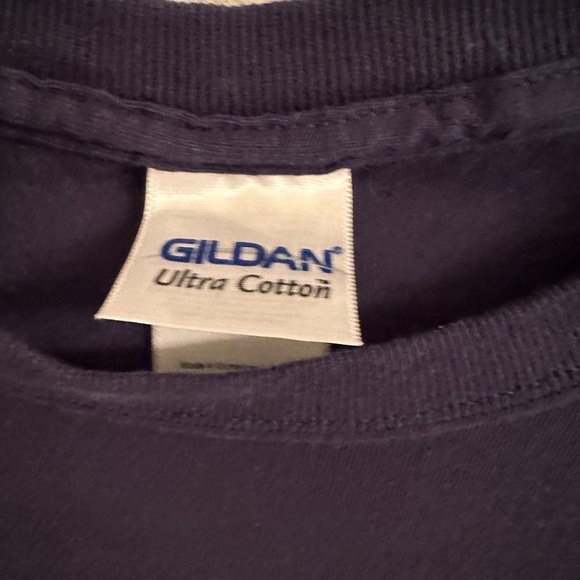 FDNY VTG Men's Sz-M Blue T Shirt Graphic Keep Back 200 Feet Fire Department NYC! - Picture 2 of 6